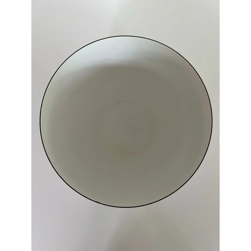 Kaj Franck for Finel Arabia Scandinavian White Brown Enamel Bowl JL